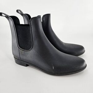 Merona Chelsea rain boot 10 black short bootie fall